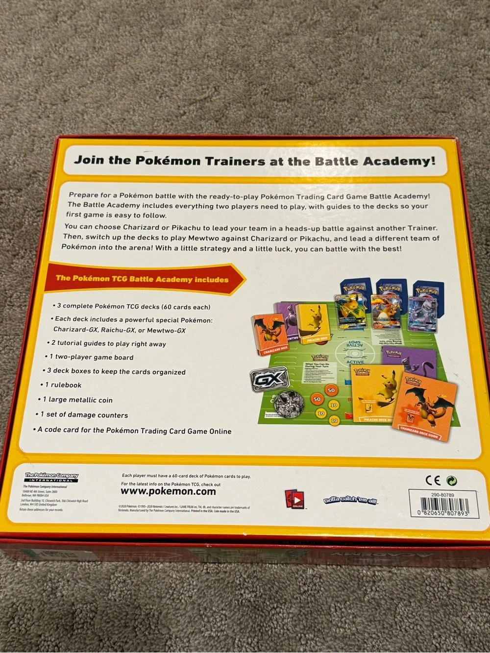 Battle Academy Kids Toy Board Game - Yellow Pikachu Edition. Missing items